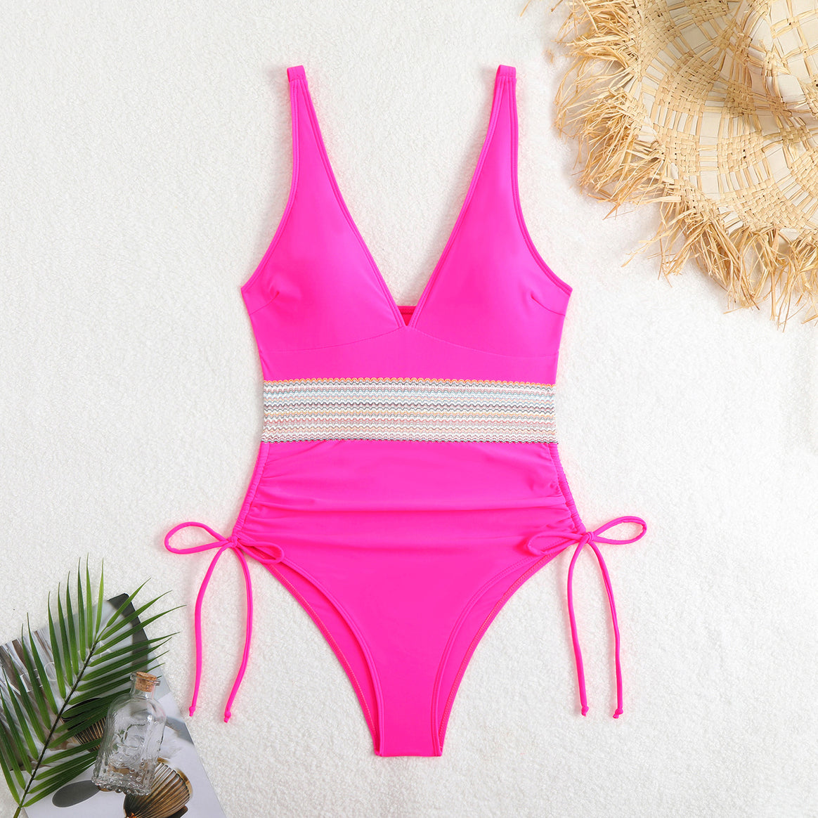 Women's One-Piece Swimsuit with Stylish Lace Detail Mune Fashion