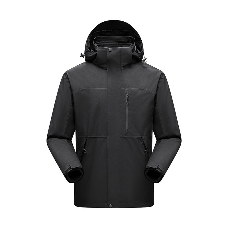 Men's Water-Repellent Winter Parka with Detachable Hood and Taped Seams Mune Fashion