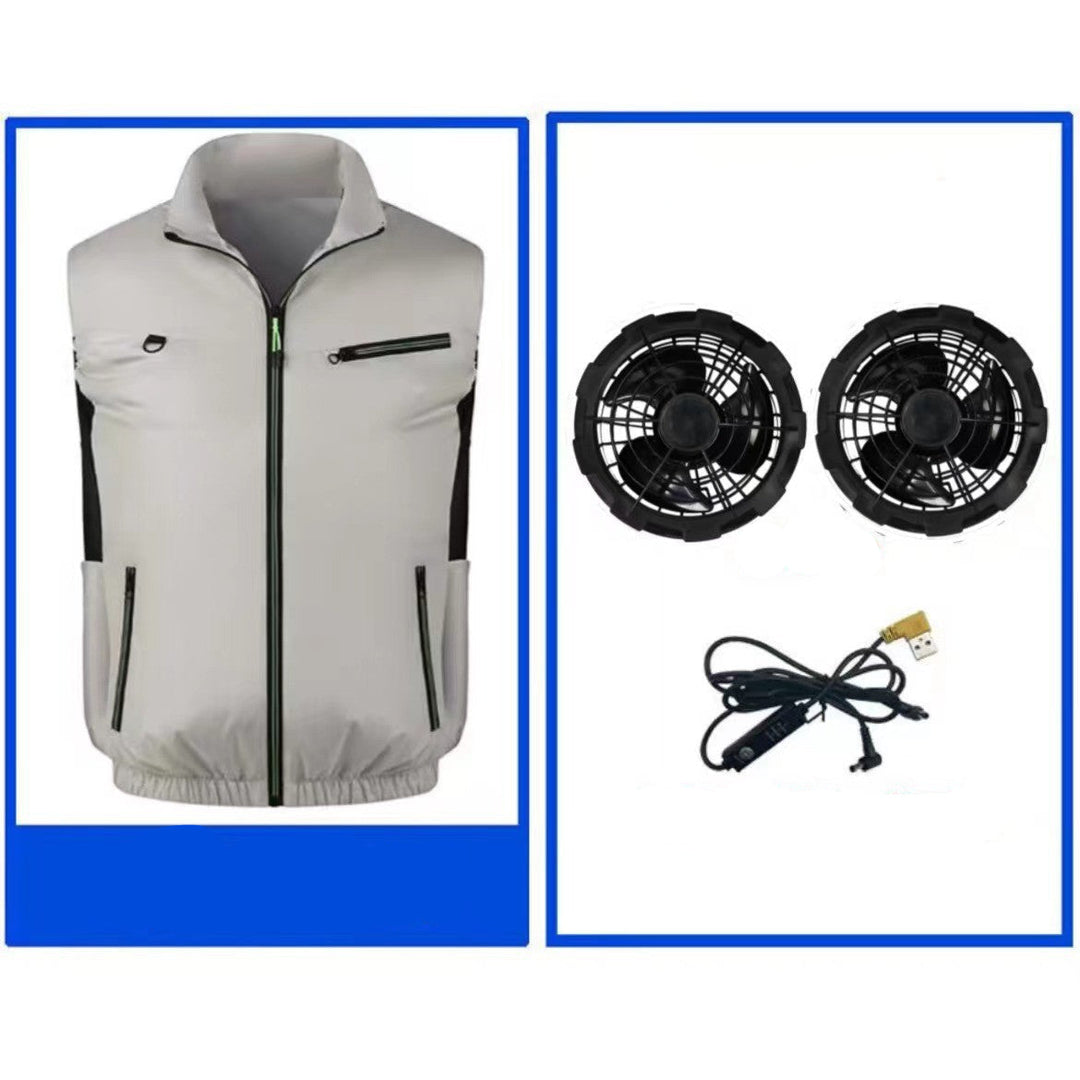 Men's breathable lightweight work vest with mesh lining and zip pockets Mune Fashion
