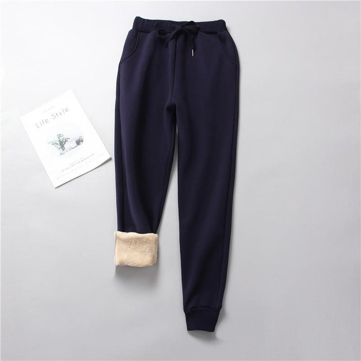 Women nan insulated thermal joggers with drawstring, side pockets, and slim leg Mune Fashion