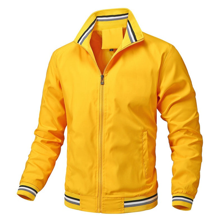 Men's Elegant Sports Jacket with High Collar Mune Fashion