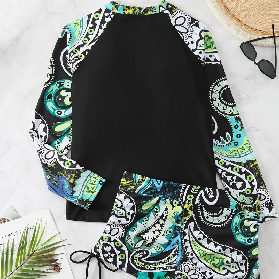 Women’s rash guard with short swim shorts Mune Fashion