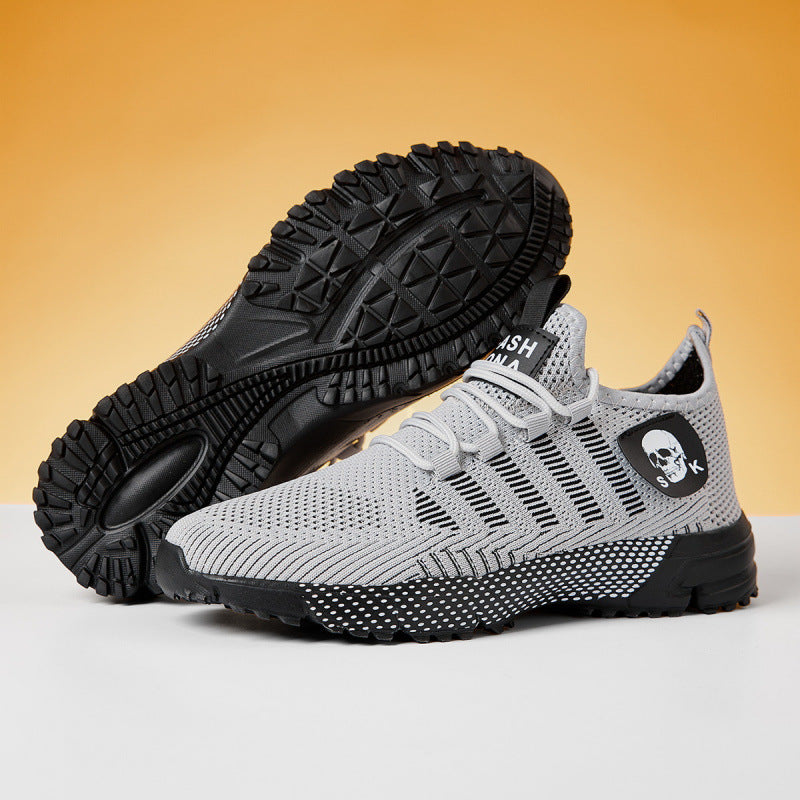 Men's Knit Sock Sneaker with Durable Trail Profile Sole and Padded Comfort Footbed Mune Fashion
