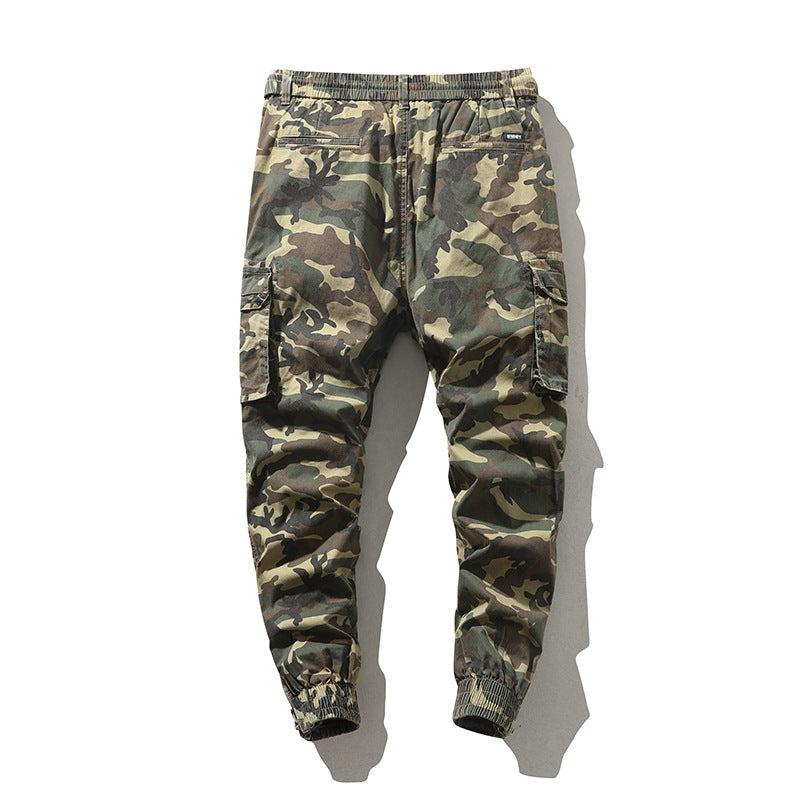 Men's Cargo Pants in Jogger Style with Elastic Waistband and Cuffs Mune Fashion
