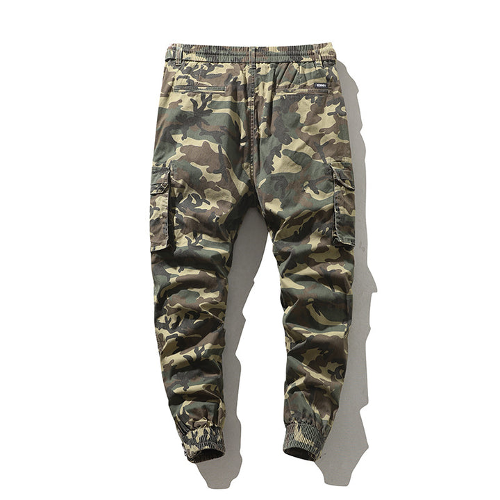 Men's Cargo Pants in Jogger Style with Elastic Waistband and Cuffs Mune Fashion
