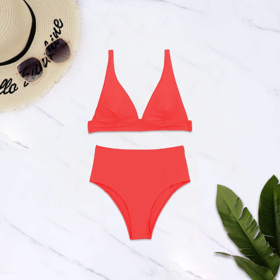 Ladies High-Cut Bikini with Deep V-Neck Mune Fashion