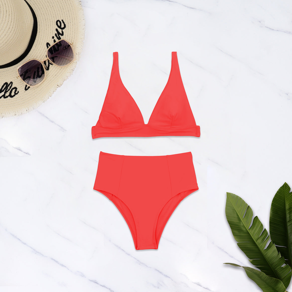 Ladies High-Cut Bikini with Deep V-Neck Mune Fashion