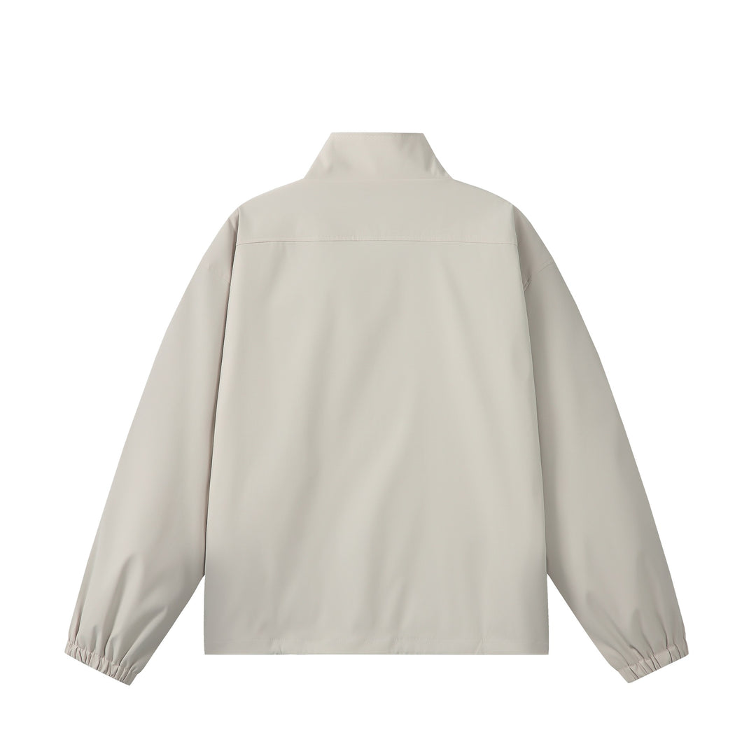 Unisex Lightweight, Packable Functional Jacket in Oversized Boxy Cut with Stand-Up Collar Mune Fashion