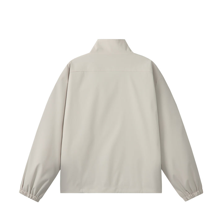 Unisex Lightweight, Packable Functional Jacket in Oversized Boxy Cut with Stand-Up Collar Mune Fashion