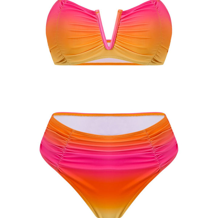 Ladies bandeau bikini with long wrap skirt Mune Fashion