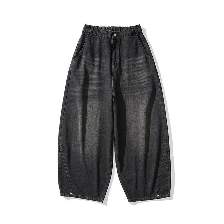 Men's extra-wide baggy jeans with a deep step, relaxed low-crotch cut, and wide hem Mune Fashion