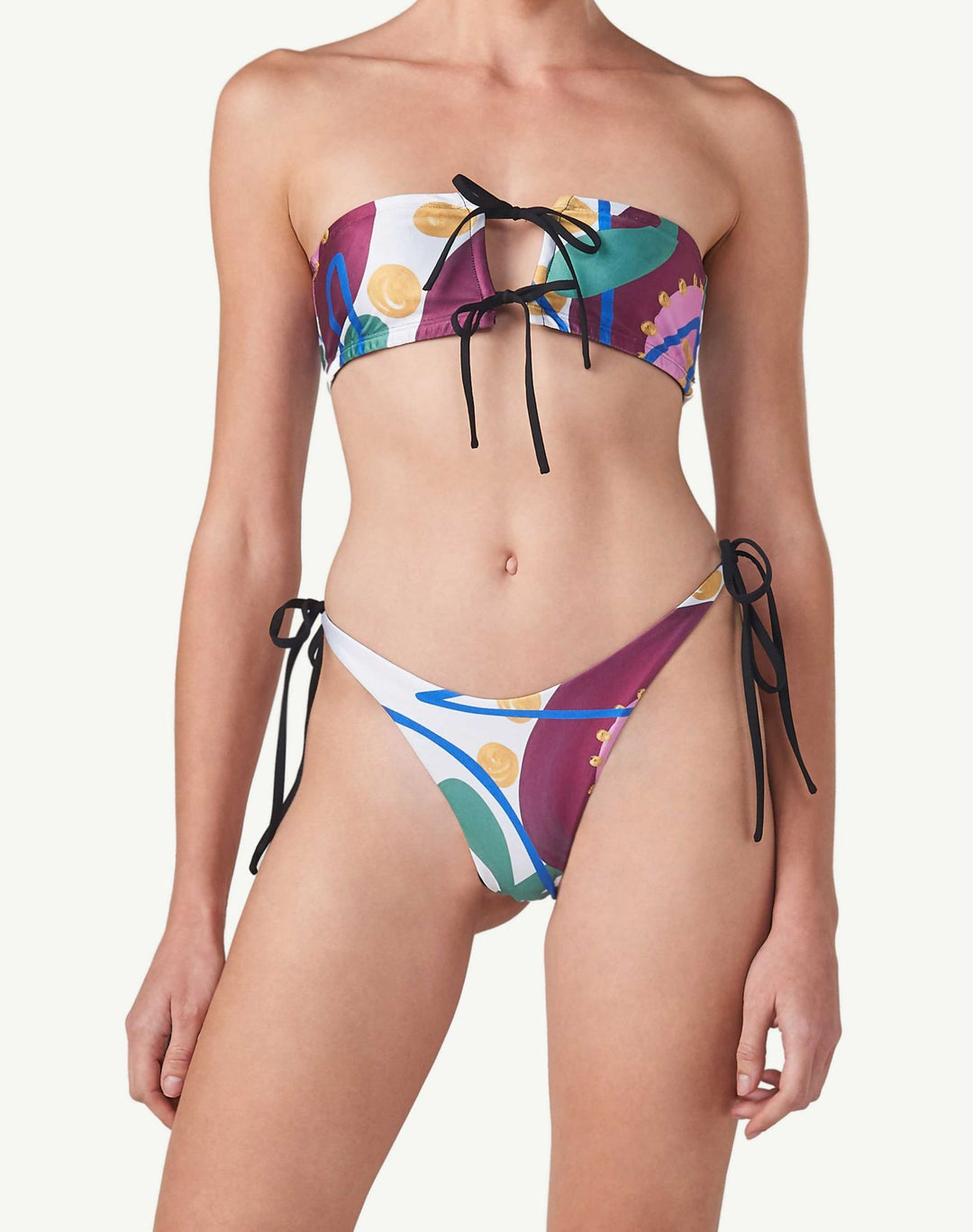 Women's bandeau bikini with stylish tie system Mune Fashion