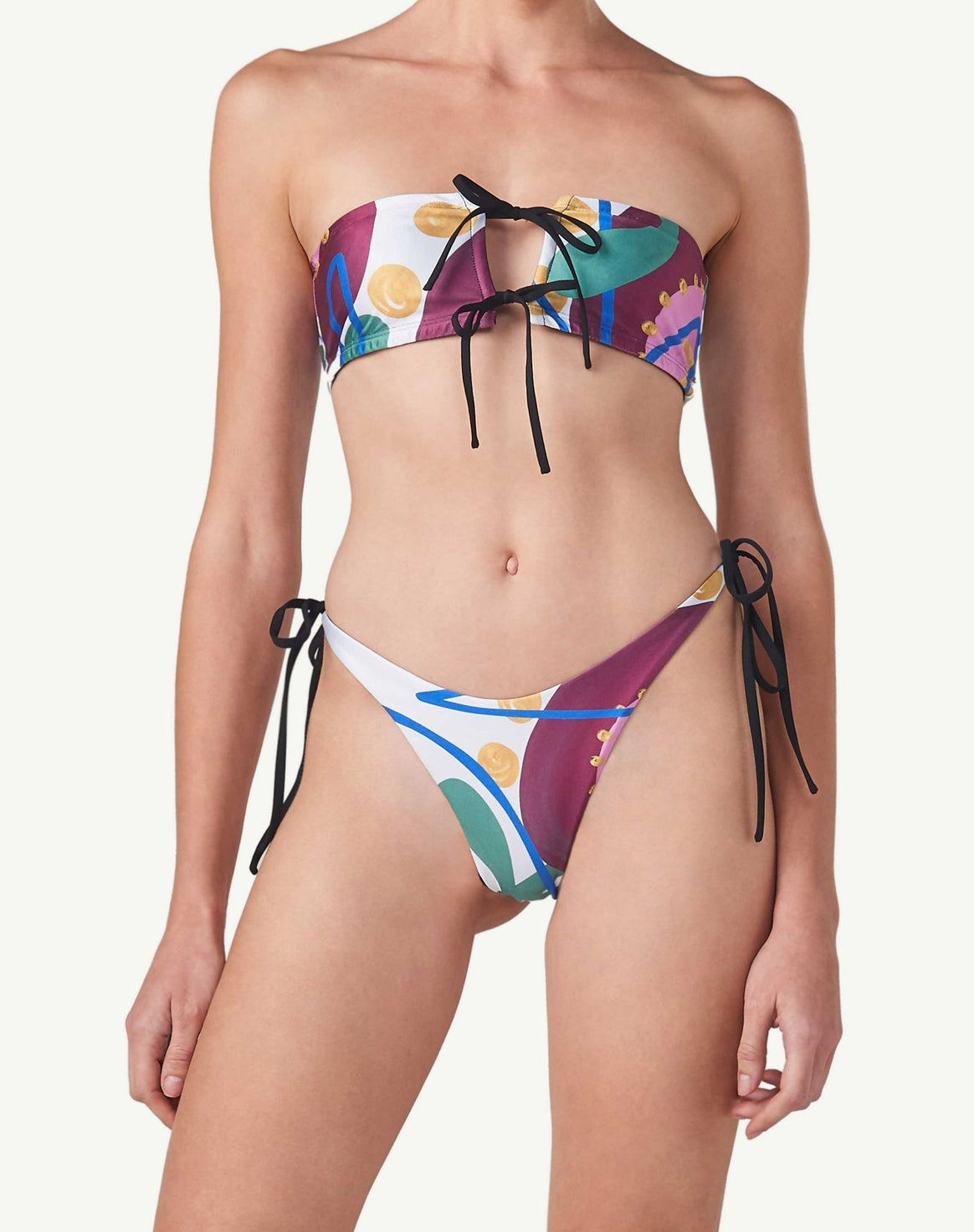 Women's bandeau bikini with stylish tie system Mune Fashion