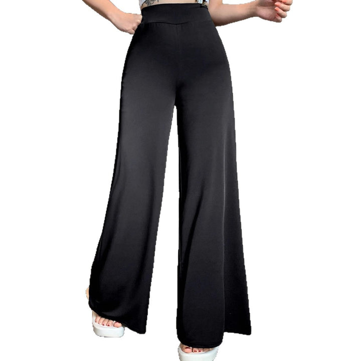 Women's Palazzo Pants with High Waist and Wide Leg Mune Fashion