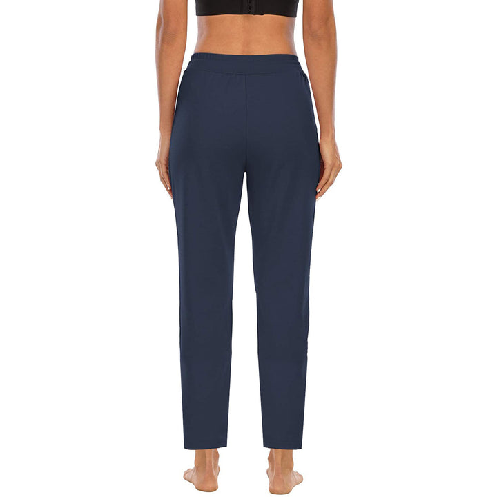 Ladies casual joggers with high waist, drawstring and practical side pockets Mune Fashion