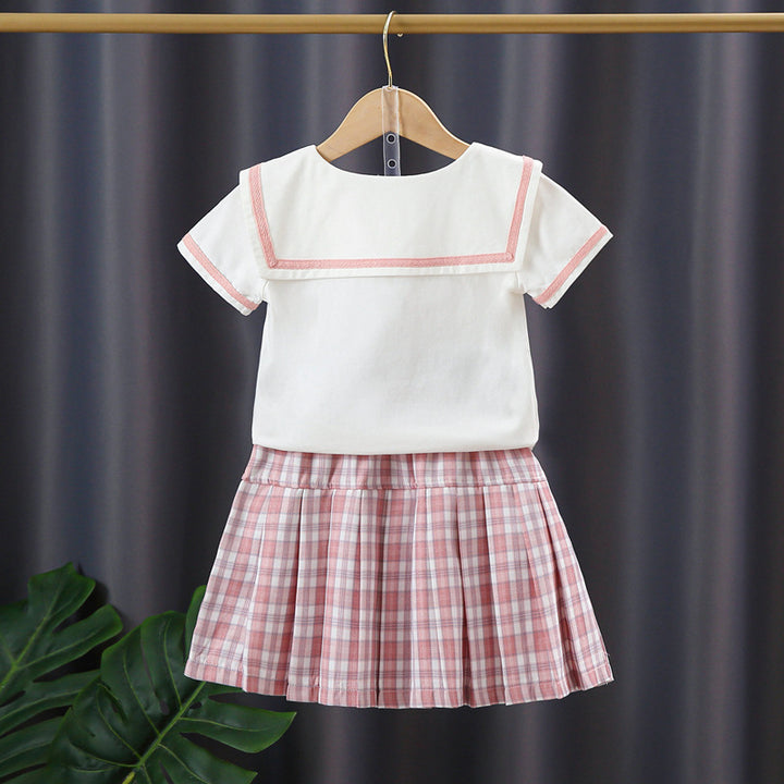 Girls sailor outfit with ruffles Mune Fashion