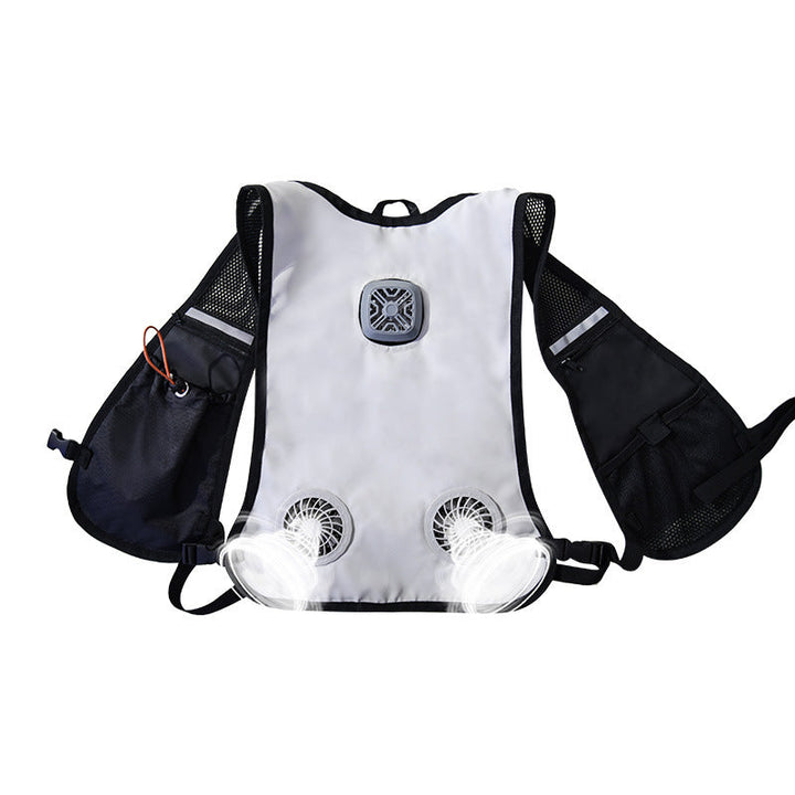 Unisex nan lightweight cooling jacket with integrated fan technology and hood Mune Fashion