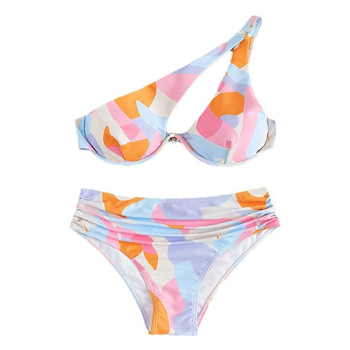 Women's Fashionable Bikini with Asymmetrical Top Mune Fashion