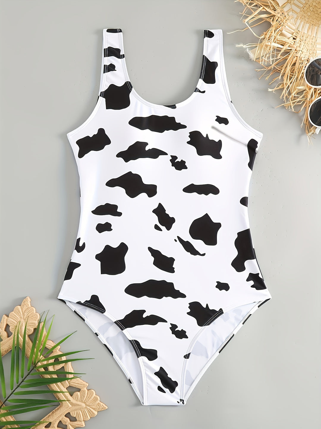 Women’s One-Piece Swimsuit with Animal Pattern Mune Fashion