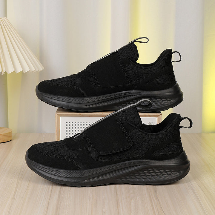 Men's Nan Urban Slip-On Sneaker with Velcro Front Closure, Elastic Pull System and Multi-Layer Cushioning Mune Fashion