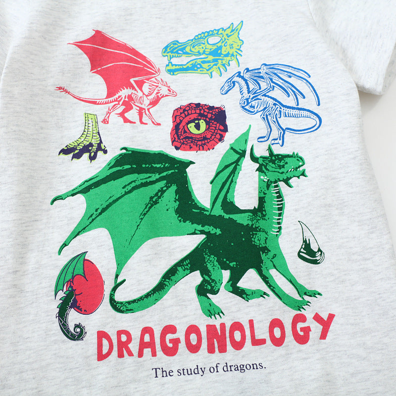 Boys T-shirt with creative dragon design Mune Fashion