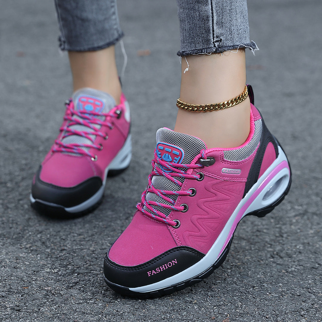 Ladies nan sporty wedge sneakers with padded air cushion sole Mune Fashion