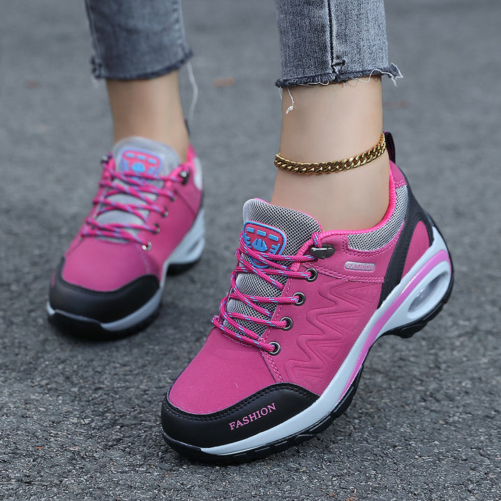 Ladies nan sporty wedge sneakers with padded air cushion sole Mune Fashion