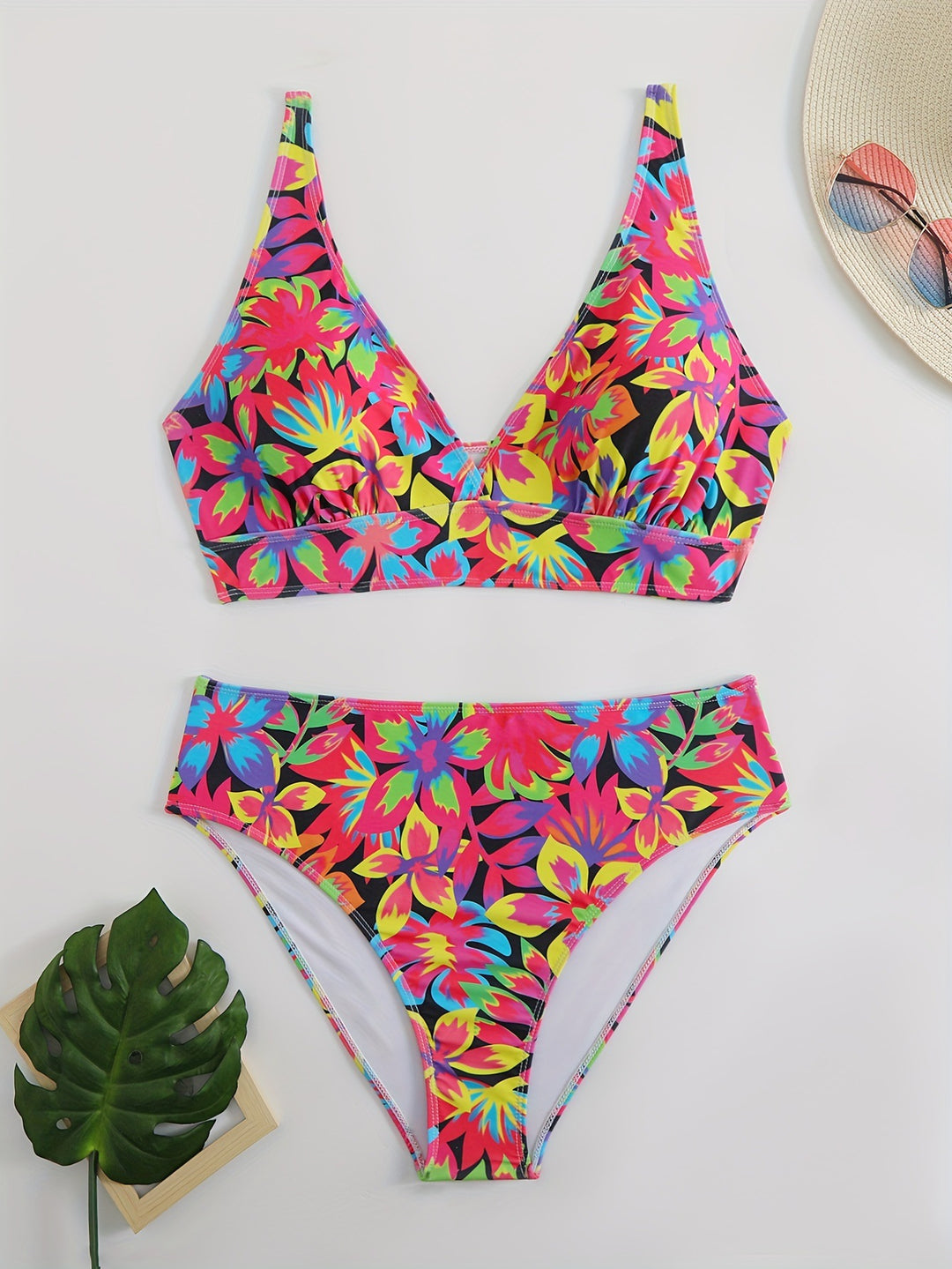Women's Bikini Set with eye-catching floral design and comfortable cut Mune Fashion