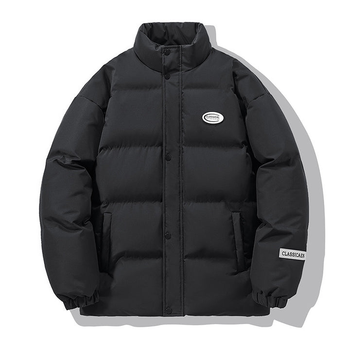 Unisex Padded City Puffer Jacket with High-Collar and Concealed Snap Button Placket Mune Fashion