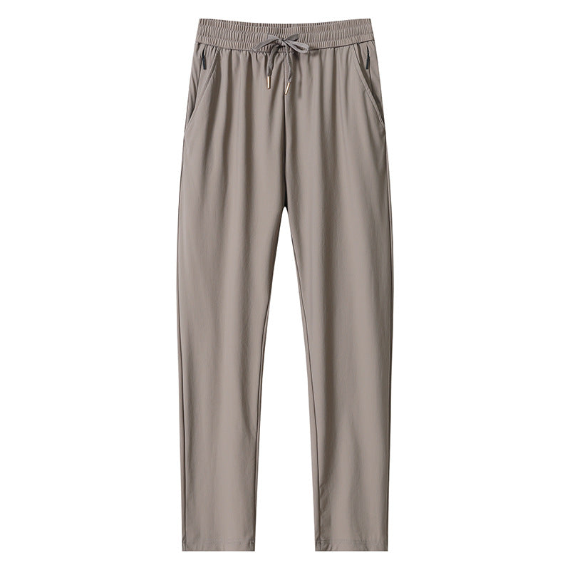 Men's Sporty Casual Pants with Elastic Waistband Mune Fashion