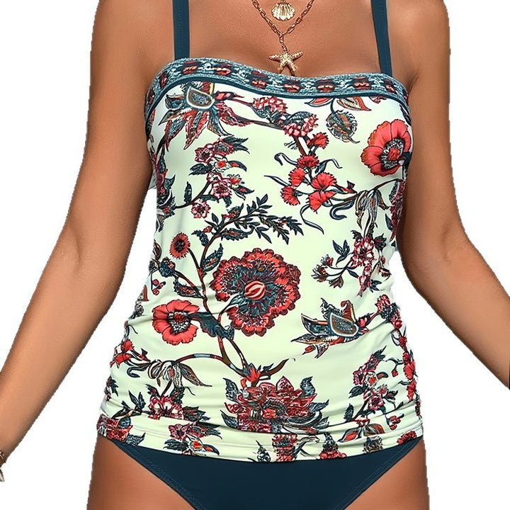 Women's Tankini Set with Floral Print and High-Quality Design Mune Fashion