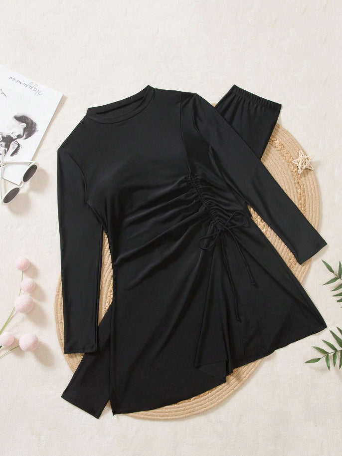 Women’s Sporty Beach Outfit with Fashionable Wrap Design Mune Fashion