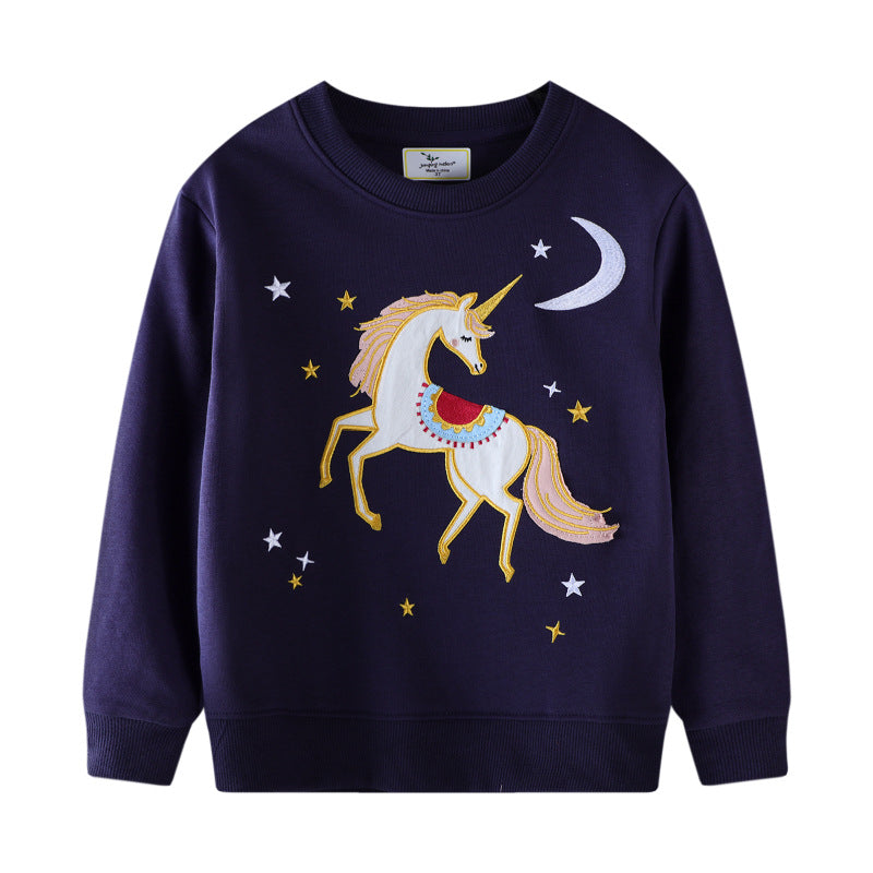 Girls sweatshirt with enchanting unicorn design Mune Fashion