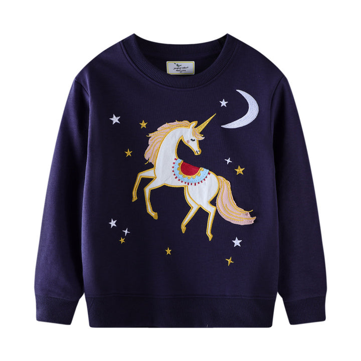 Girls sweatshirt with enchanting unicorn design Mune Fashion