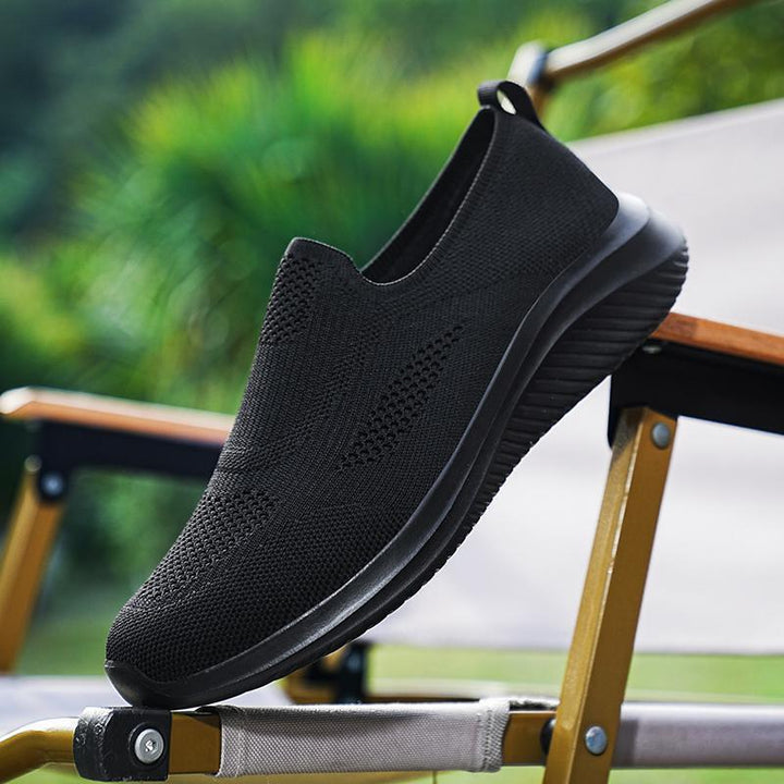 Men's Lightweight Slip-On Sport Sneakers with Breathable Knitted Design Mune Fashion