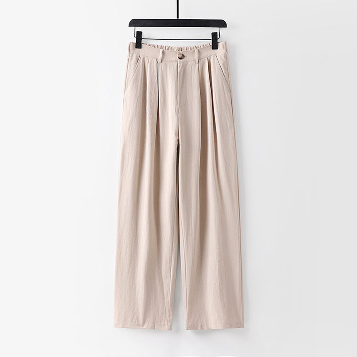Women's wide trousers with a high waist and pleats Mune Fashion