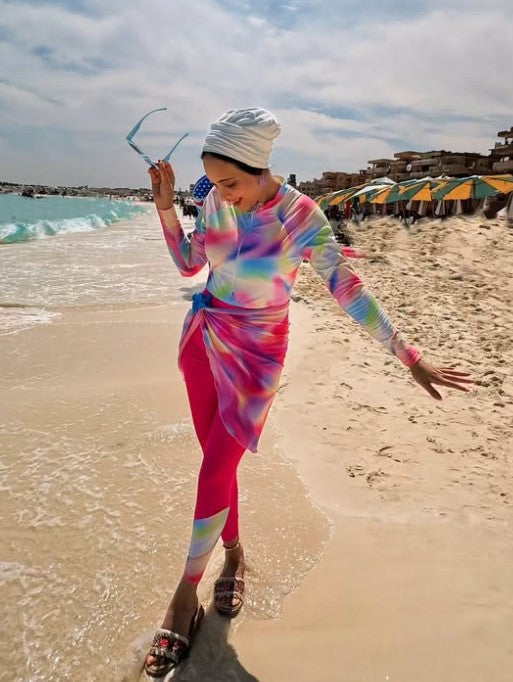 Women's Stylish Beachwear Set with Wrap Design Mune Fashion