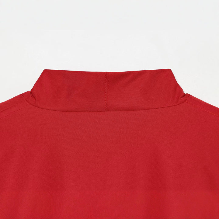 Women's bomber-style short jacket with kimono collar, balloon sleeves, and elastic hem Mune Fashion