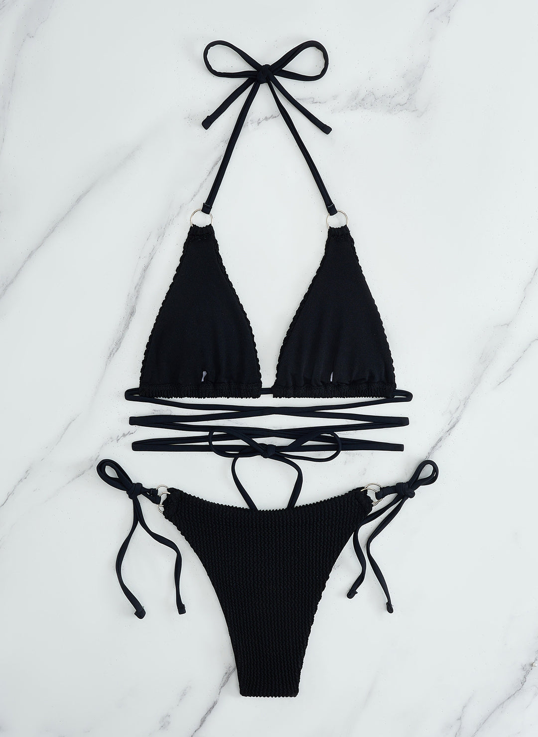 Women's Triangle Bikini Set with Adjustable Straps Mune Fashion