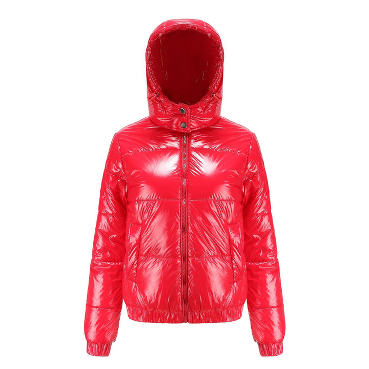 Shiny water-repellent thermo comfort winter jacket women