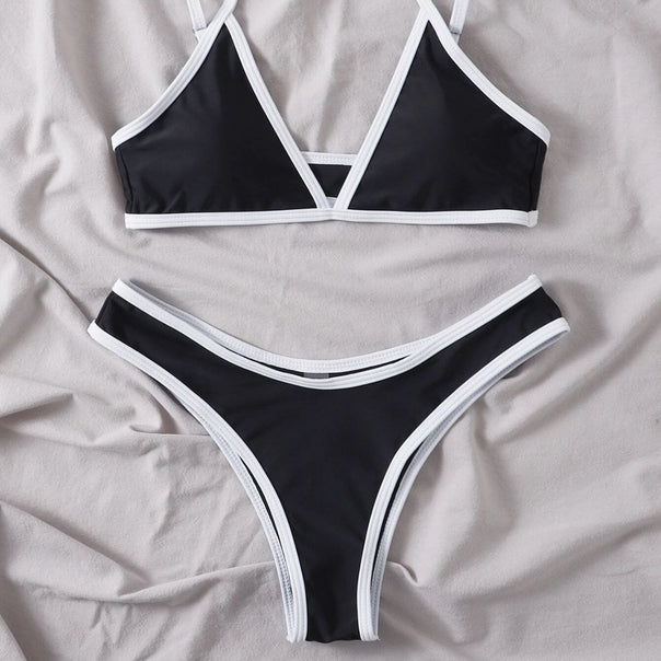 Women’s triangle bikini with contrasting details Mune Fashion