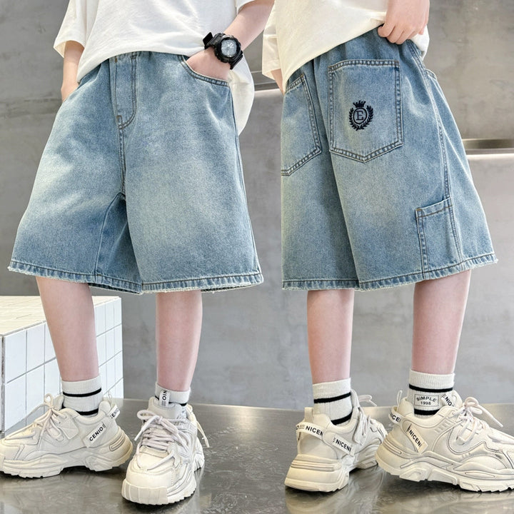 Boys Denim Shorts with practical pockets and cool design Mune Fashion