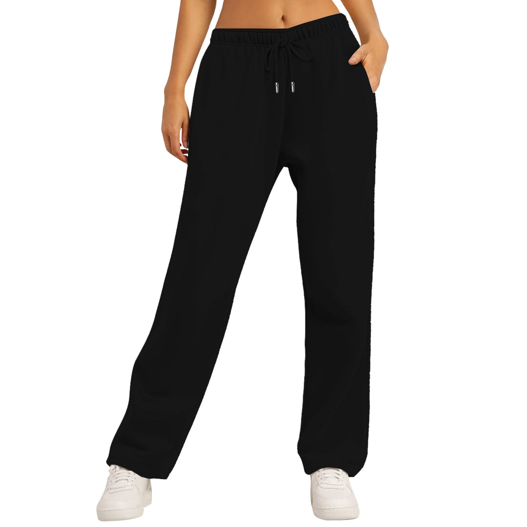 Ladies nan extra-soft Relax pants with high comfort waistband drawstring and straight leg Mune Fashion