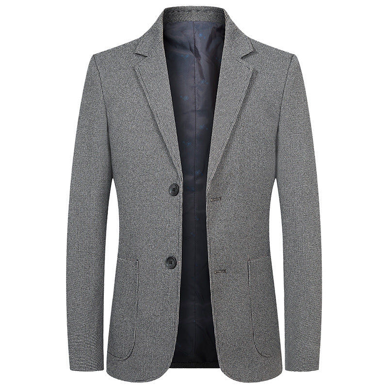 Men's Modern Structured Blazer with Patch Pockets and Half-Lined Interior Mune Fashion
