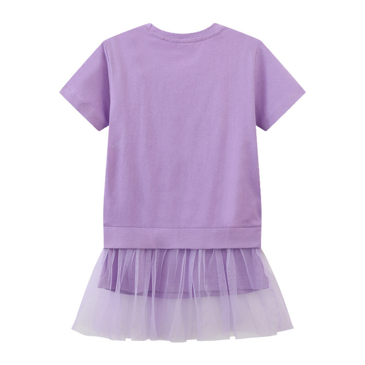 Girls T-Shirt with sparkling stars and tulle skirt Mune Fashion