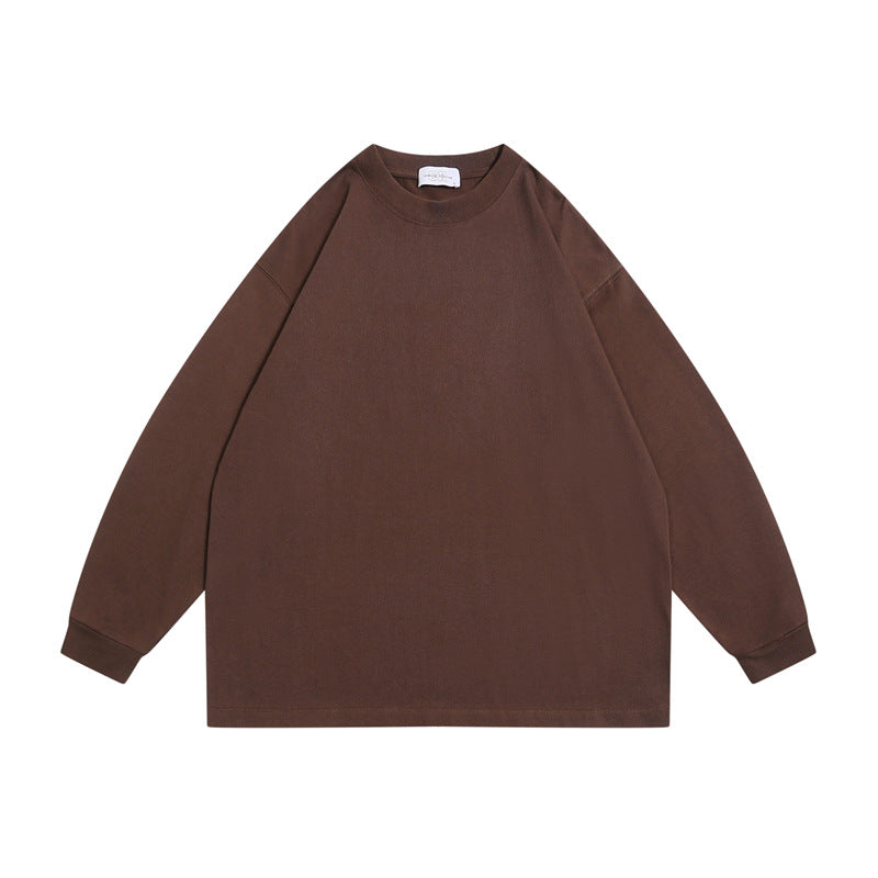 Unisex Oversize-Long Sleeve Shirt made of heavy cotton blend with round neck and ribbed cuffs Mune Fashion