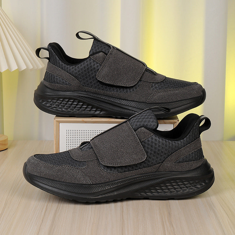 Men's Nan Urban Slip-On Sneaker with Velcro Front Closure, Elastic Pull System and Multi-Layer Cushioning Mune Fashion