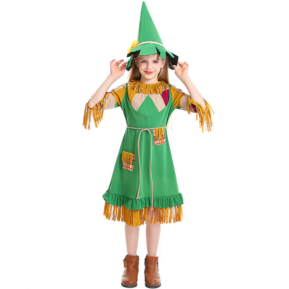 Girl Scarecrow Costume Mune Fashion