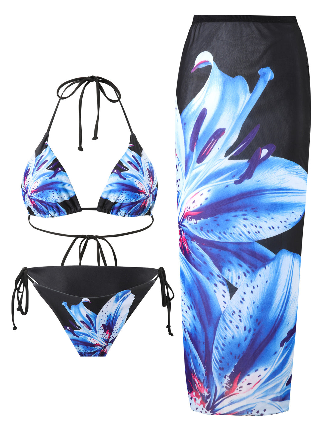 Women's bikini set with elegant beach skirt Mune Fashion
