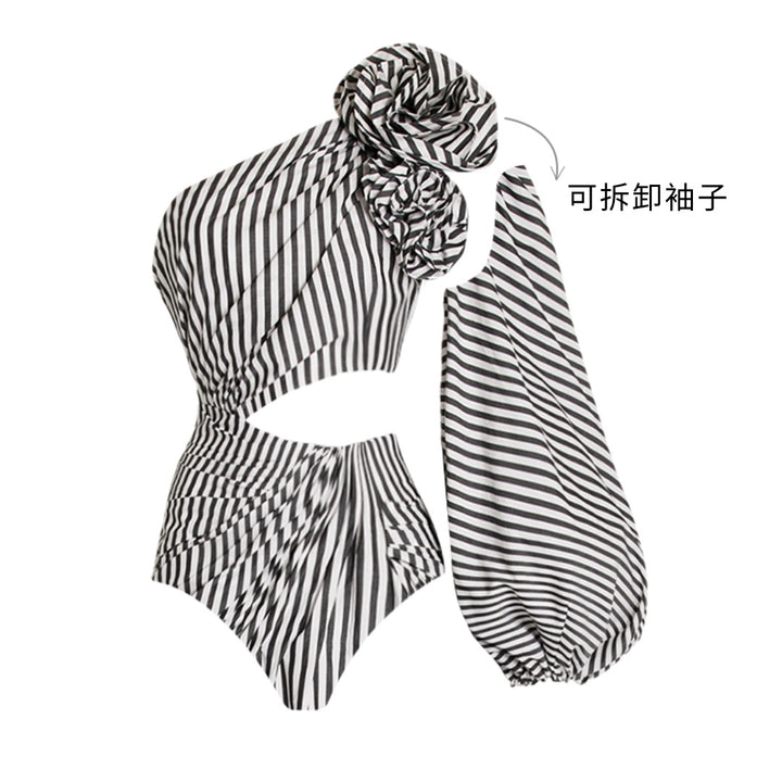 Women's One-Piece Swimsuit and Ruffled Skirt Mune Fashion